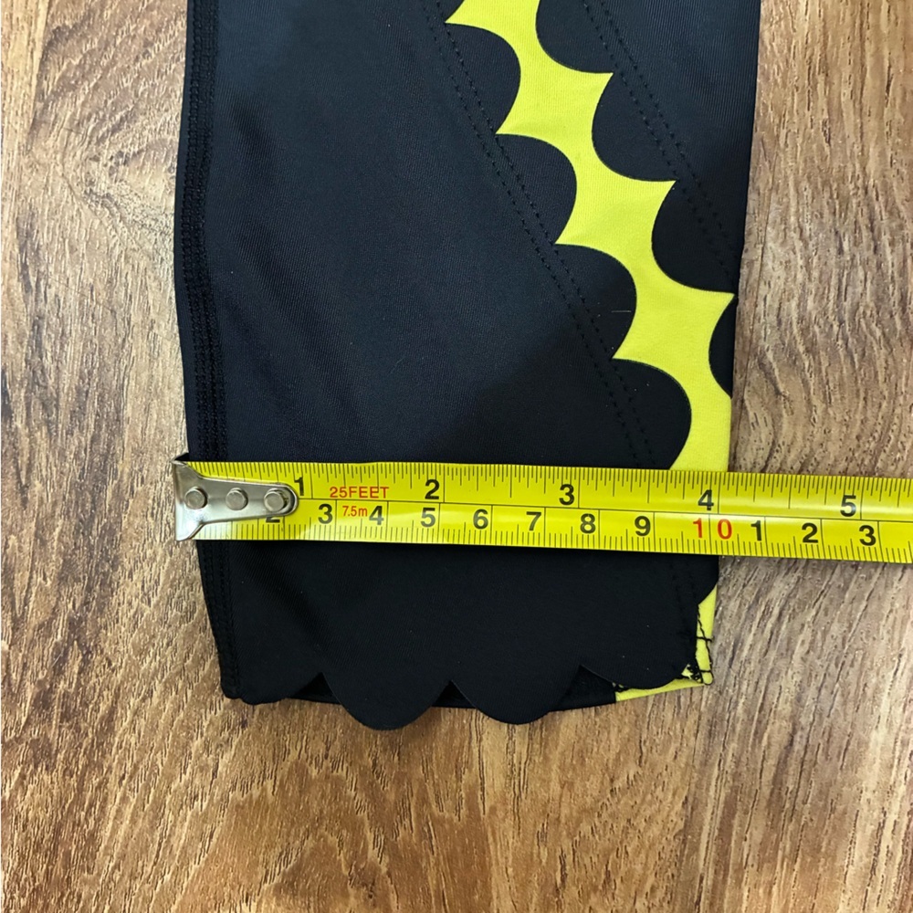 NWT Urban Savage Scallop Leggings Black Citrus Yellow-see pics for measurements - Picture 7 of 8